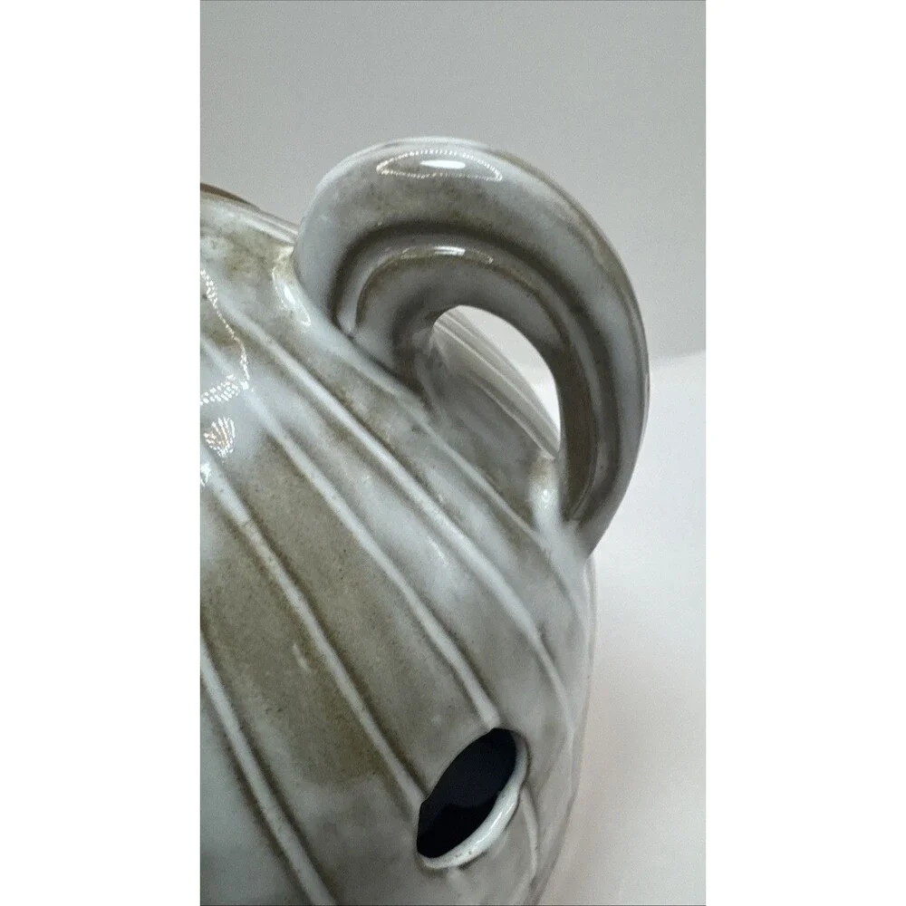 Stoneware Red Ware Chicken Rooster Tea Light Candle Holder Lantern Farmhouse